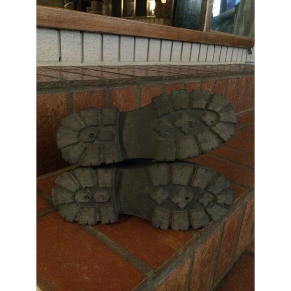 Womens Sock Boots Ladies Chunky Sole Chelsea Black Ankle Booties Size 6 - Picture 5 of 6